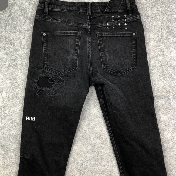 Ksubi Chitch Boneyard Skinny Fit Jeans Black KM-82 Size 29 Mens Designer - Picture 10 of 12